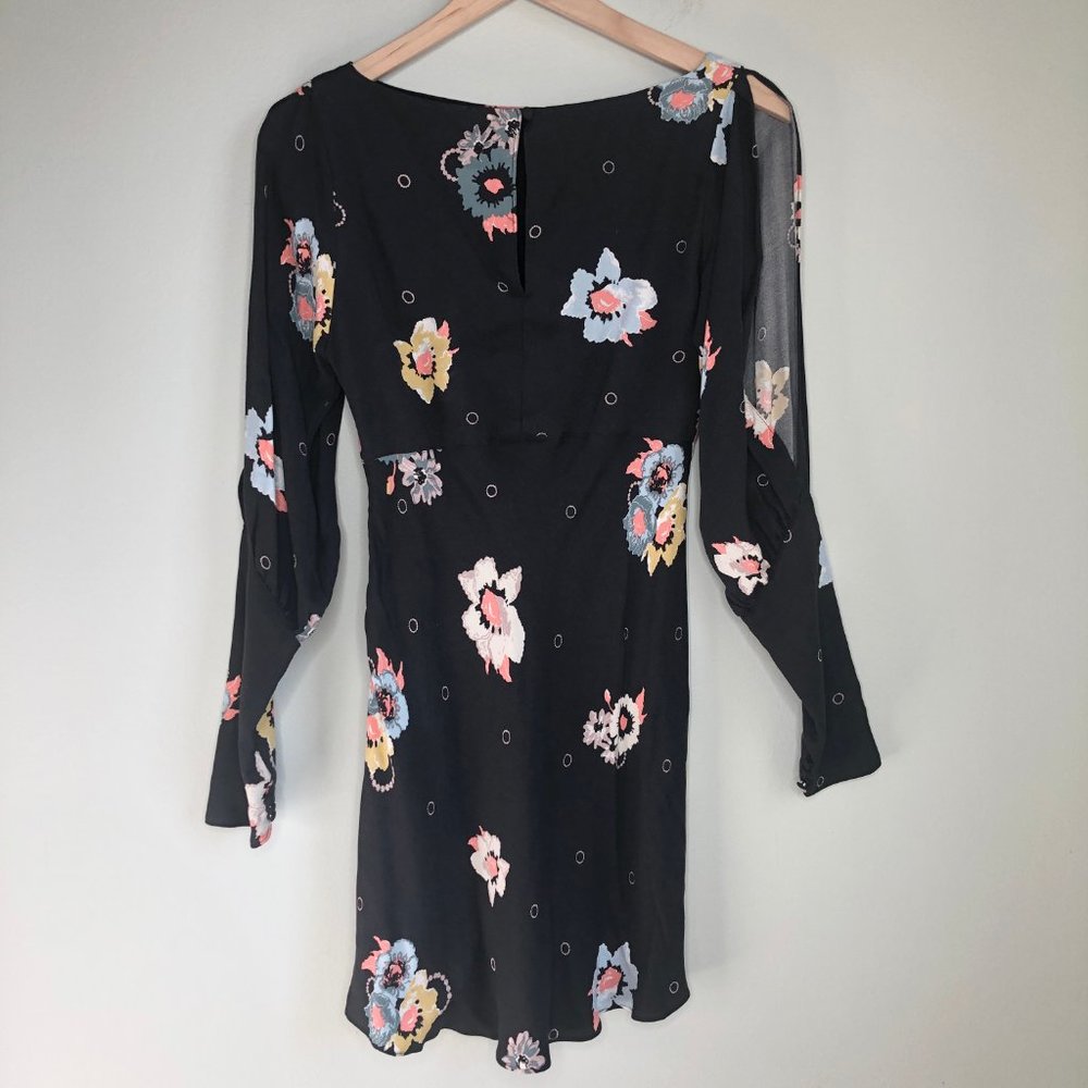 Blogger Favorite Free People Mod Retro Sunshadows Floral Mini Dress 60s 70s - 2 - Picture 11 of 14